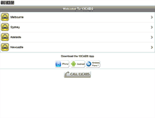 Tablet Screenshot of 13cabs.com.au
